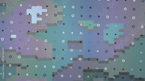 Abstract Geometric Pattern with Subtle Color Transitions and Small Symbols.