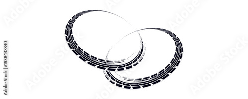 abstract winding tire track mark background,vector ilustrasion.Eps10