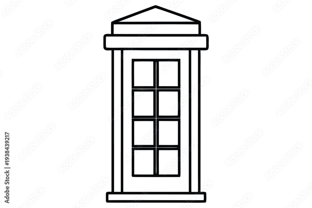 Obraz premium Telephone Booth, Public Call Box