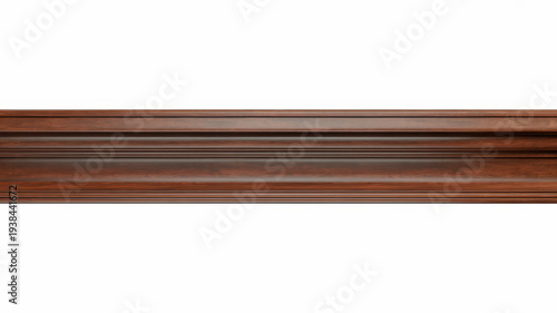 Dark brown wooden molding trim