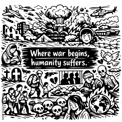 war doodle vector editable design, Battle, Soldier, Weapon, Invasion, Siege, Artillery, Truce, Combat, Ambush, Surrender, design, vector, symbol, sketch, school, business, icon, drawing, hand, text