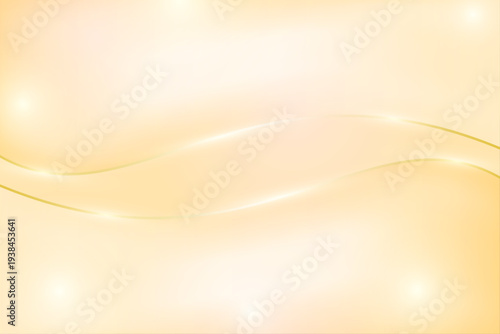 高級感のあるオレンジ波ライン抽象背景グラデーションデザイン素材