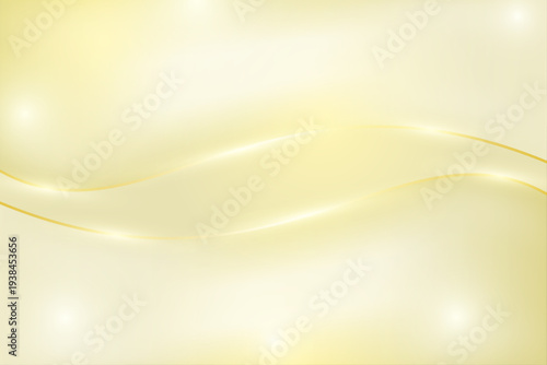 高級感のあるゴールド波ライン抽象背景グラデーションデザイン素材