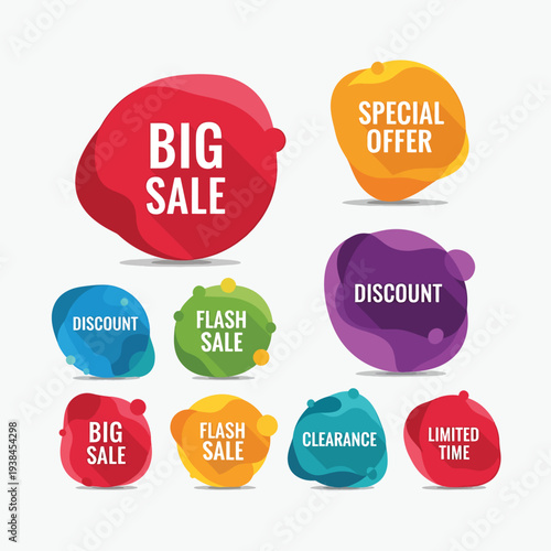 Colorful Sale Badges