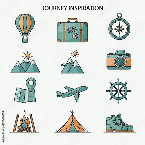 Travel Adventure Icons