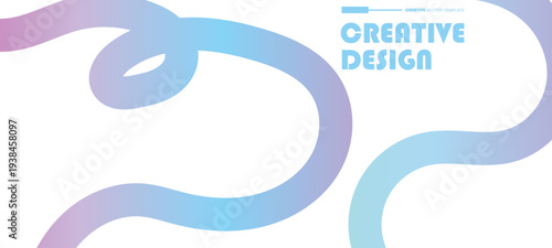 Neon gradient ribbons twist with lively squiggles and rainbow waves. Fluid curves and doodle shapes. Fun abstract background perfect for music graphic, bold layout and playful Memphis inspired design