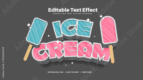 Ice Cream Text Effect