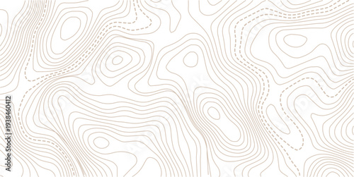Seamless space white and black location wave outline topography map diagram. paper counter map.Abstract topographic contours map background.Pattern of contour lines. Abstract vector illustration.