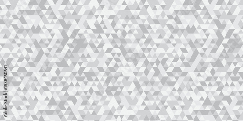 Abstract geometric white and gray low polygon triangle vector paper wallpaper origami background. gradient grid creative digital business triangular low textile design.