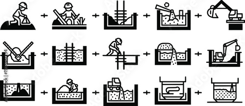 Step by step diagram of an industrial process