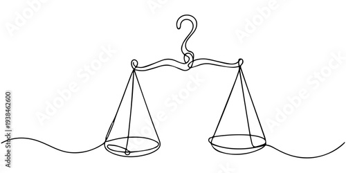 hanging scales with hook continuous one line drawing, Digital Hanging Weight Scale continuous one line drawing, Minimalist design hand draw, Continuous one line drawing of digital hanging weight scale