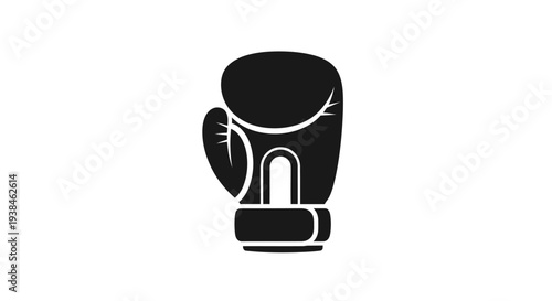 Black Boxing Glove Sports Equipment.