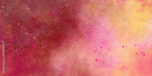 Galaxy theme space abstract background, contrast colorful smoke effect, open space, stars, alcohol ink deocration . Colorful bright ink and watercolor textures on white orange pink paper background. 