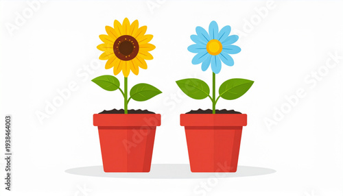 /output/1772462656117_Firefly_“Minimalist vector illustration of two potted flowers on a white background. One yell 397009.eps