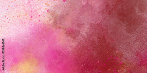 Galaxy theme space abstract background, contrast colorful smoke effect, open space, stars, alcohol ink deocration . Colorful bright ink and watercolor textures on white orange pink paper background. 