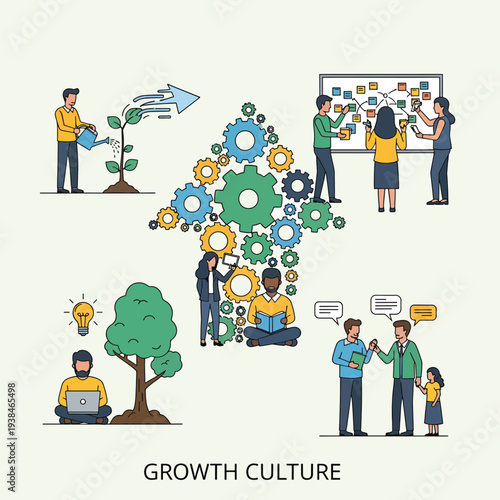 Business Growth and Teamwork Concept