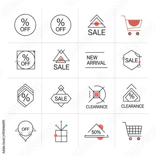 Sale and Discount Icons