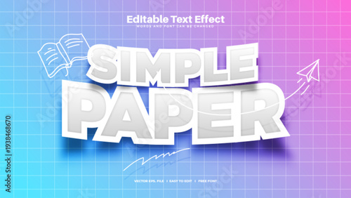 Simple Paper Text Effect
