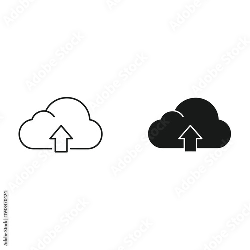 Cloud Upload Icon Data Transfer Symbol