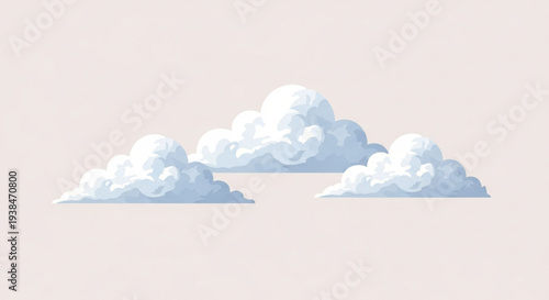 Dramatic blue icebergs floating in calm arctic waters minimalist background