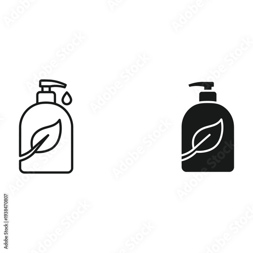 Natural Lotion Bottle Leaf Logo Commerce