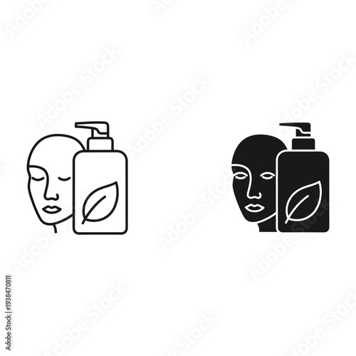 Skincare Face Product Bottle Leaf Commercial