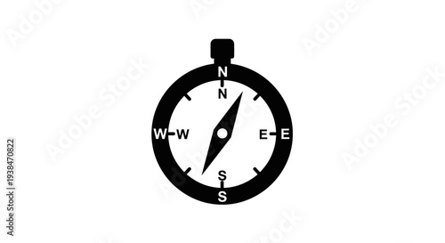 Compass Navigation Tool Direction Indicator.