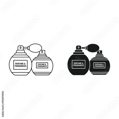 Perfume Bottles Fragrance Spray Bottles Commercial Icons