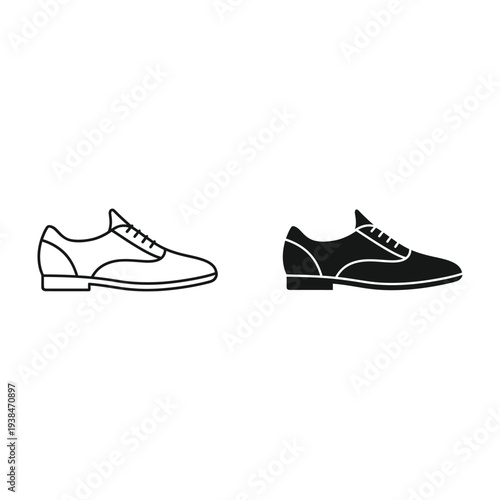 Oxford Shoe Vector Style Icon Commercial Licensing