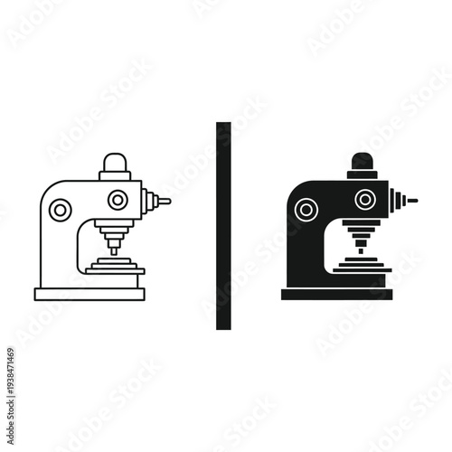 Industrial Press Machine Commercial Vector