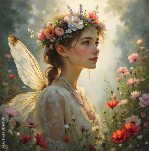 a beautiful Poppy fairy