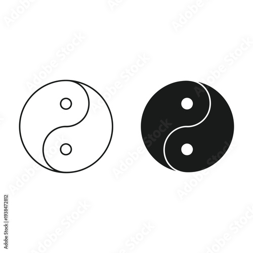 Yin Yang Symbol Balance Concept