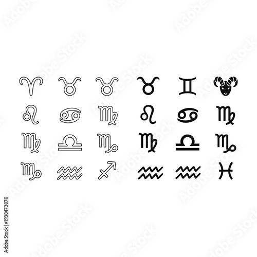 Gender Symbols Comparison Vector Icon