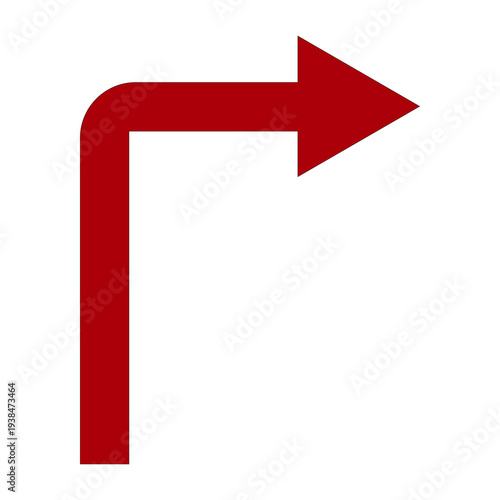 Free Download Bold Red Right Arrow Direction Sign Graphic - GFXLoad