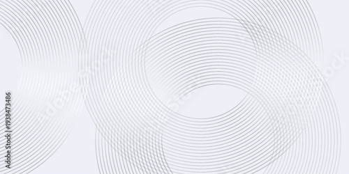 Simple lines grey background with dynamic circle lines abstract simple design nice