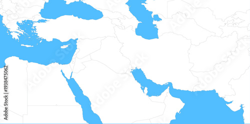 Map of Persia and Iran.ai