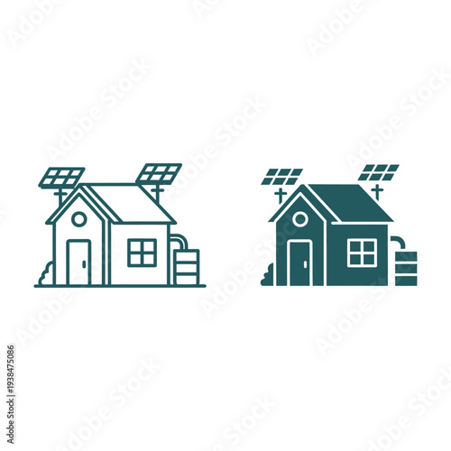 Energy Building Vector Icon Concept