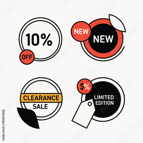 Sale Tag Icons Set
