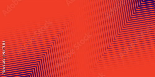 Abstract red and purple background with geometric chevron arrow lines, modern gradient speed concept, futuristic dynamic motion pattern, corporate growth and direction backdrop design.