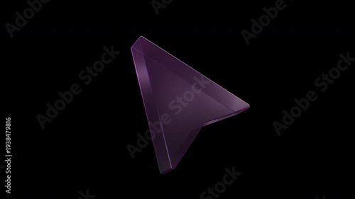A glass cursor with a click animation concept, alpha channel, or transparency. Suitable for footage, presentations, UI/UX, gaming, and more.