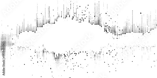 Dynamic Digital Soundwave Pattern. Glitch Noise Waveform Abstract Texture