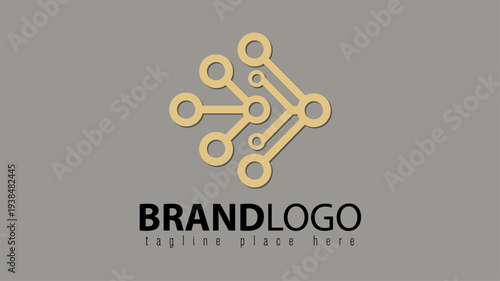 Minimalist TECH Company or Brand logo for new Brand .