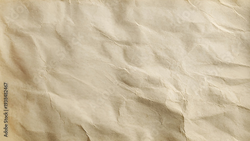 Abstract crumpled and creased recycle brown paper texture background. 