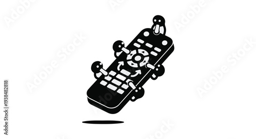 TV Remote Control Vector Illustration