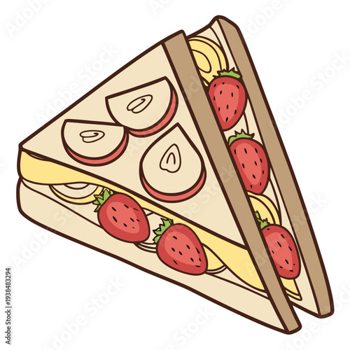 A delicious slice of pizza with various toppings including pepperoni and mushrooms. Vector