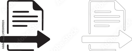 Share document. Export file vector icon. 
