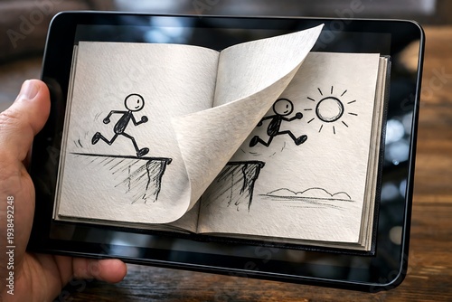 Leap of Faith and Opportunity in a Digital Book on Tablet