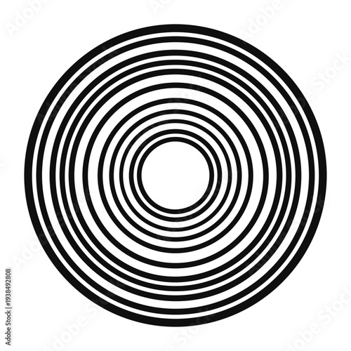 Foto Minimalist Concentric Circles Abstract Geometric Tunnel Background
