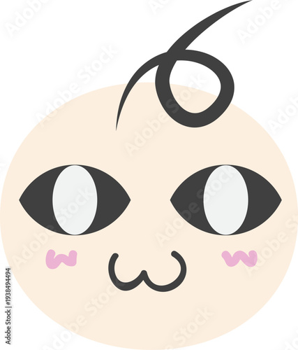 다양한 감정표정을 짓는 얼굴캐릭터