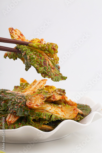 korean Seasoned Cabbage bomdong. Spring Cabbage Bibimbap.